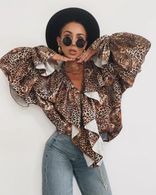 Blúzka skladom v 2 farbách 🐆