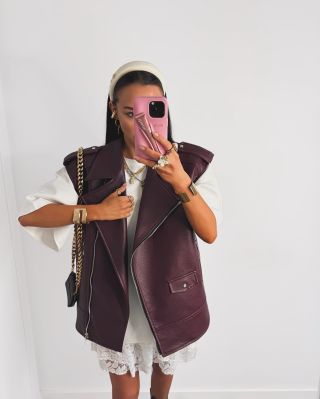 Vesta z hrubej eko kože skladom v 3 farbách 🍇 Doprava zadarmo a zľava 20% s kódom SCARY