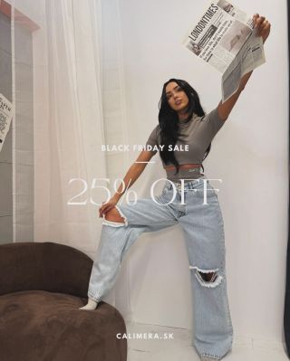 Akcia aká tu ešte nebola 🎄 S kódom BLACK -25% na všetko nezľavnené. Maximálna povolená zľava na push up legíny je 15%.