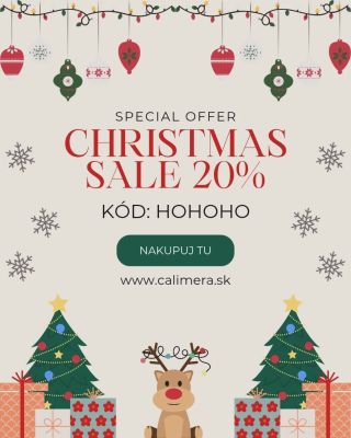 Nakupuj so zľavou 20% a push up legíny so zľavou 15%. 🎄 Použi kód HOHOHO. 🎅 Akcia sa nevzťahuje na už zľavnené produkty.